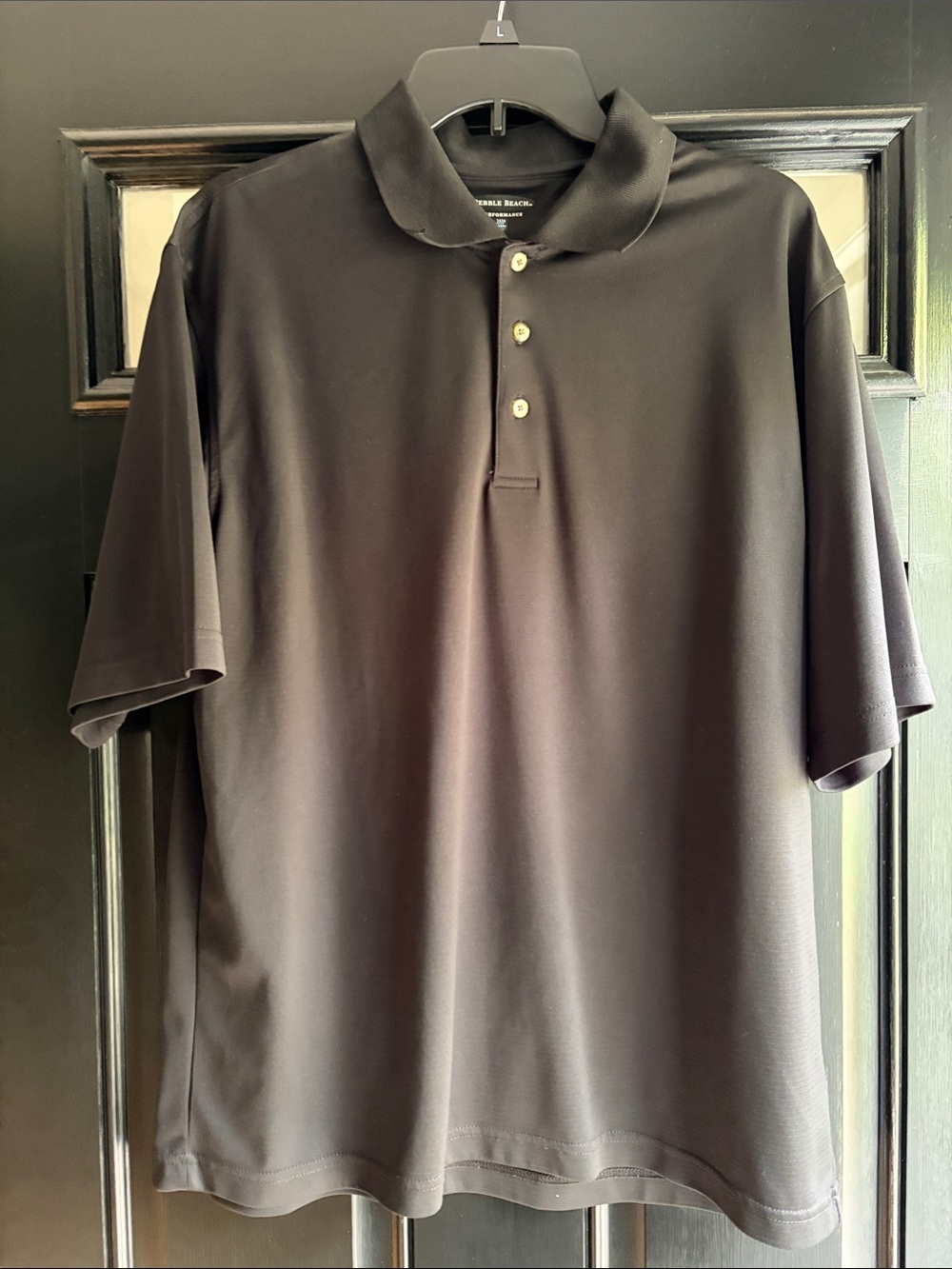 Pebble Beach Men's Black Polo Shirt